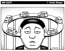 Drive Thru Thought Loop by Andy Singer
