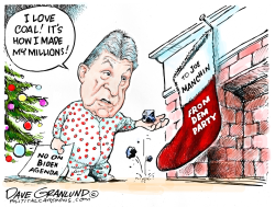 MANCHIN LUMPS OF COAL by Dave Granlund