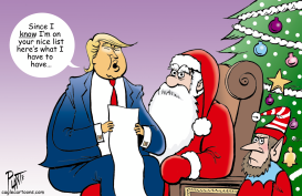 TRUMP'S CHRISTMAS LIST by Bruce Plante