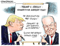 TRUMP AND O'REILLY HISTORY TOUR by Dave Granlund