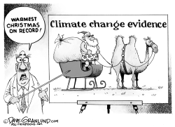 Warmest Christmas on record by Dave Granlund
