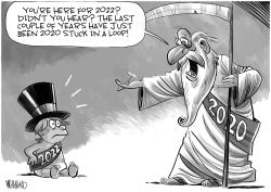 2022 caught in a loop by Dave Whamond