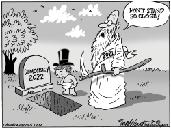 Hope For Democracy In 2022  by Bob Englehart