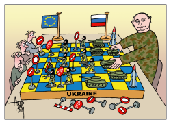 Ukraine chess by Arend van Dam