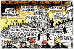 JANUARY 6 EXCUSES by Monte Wolverton