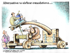 CANCELED FLIGHTS ALTERNATIVE by Dave Granlund