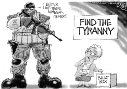 Poll Workers by Pat Bagley
