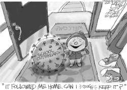 Covid Goes to School by Pat Bagley