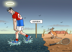Djokovic Goes Home by Marian Kamensky