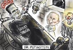 Putin Meets Frankenstein  by Jeff Koterba