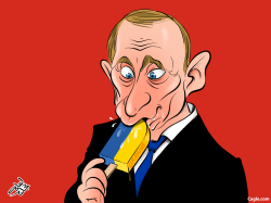 Putin & Ukraine by Osama Hajjaj
