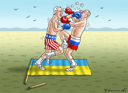 Boxing Match by Marian Kamensky