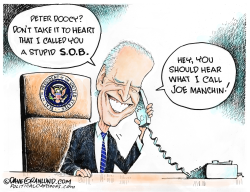 Biden curses FOX reporter Doocy by Dave Granlund
