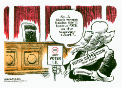 BLACK WOMAN ON THE SUPREME COURT by Jimmy Margulies
