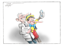 PINOCCHIO AND FAUCI by Dick Wright