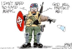 DIVINE PROTECTION by Pat Bagley
