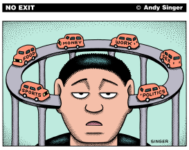 DRIVE THRU THOUGHT LOOP by Andy Singer