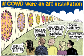 COVID ART by Monte Wolverton