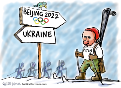 PUTIN AT THE OLYMPIC GAMES by Christo Komarnitski