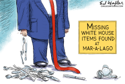 MISSING WHITE HOUSE ITEMS IN MAR A LAGO by Ed Wexler