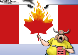 CARRYING A TORCH FOR CANADA by Kevin Siers