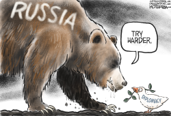 RUSSIAN BEAR AND DIPLOMACY by Jeff Koterba