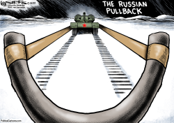 RUSSIA PULLS BACK by Kevin Siers