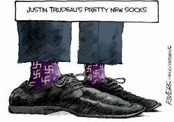 TRUDEAU’S NEW SOCKS by Rivers