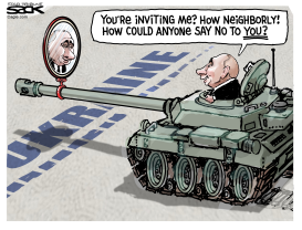 PUTIN INVITATION by Steve Sack