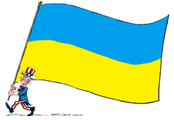 AMERICA SUPPORTS UKRAINE by Daryl Cagle