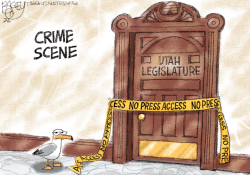 LOCAL: CRIME SCENE  by Pat Bagley