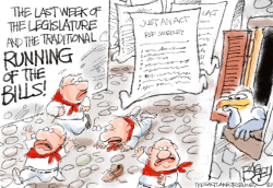 LOCAL: RUNNING OF THE BULL by Pat Bagley
