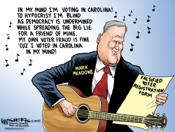 MARK MEADOWS' VOTER FRAUD by Kevin Siers