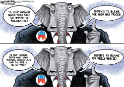 REPUBLICAN BLAME GAME by Kevin Siers