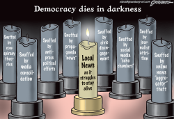 LOCAL NEWS CANDLES by Steve Greenberg