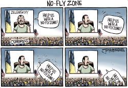 NO-FLY ZONE by Joe Heller