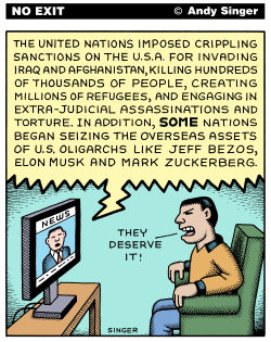 US SANCTIONS by Andy Singer