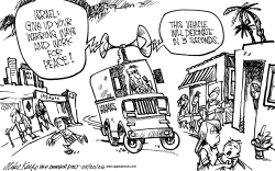 HAMAS VEHICLE by Mike Keefe