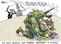MORAL SUPPORT TO UKRAINE by Manny Francisco