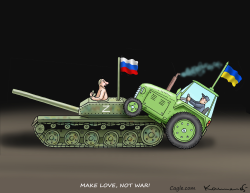 MAKE LOVE NOT WAR by Marian Kamensky