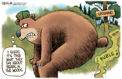 BEAR IN THE WOODS by Rick McKee