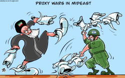 PROXY WARS IN MIDEAST  by Emad Hajjaj