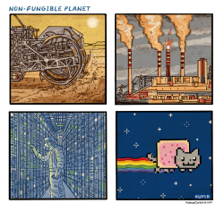 NON-FUNGIBLE PLANET by Peter Kuper