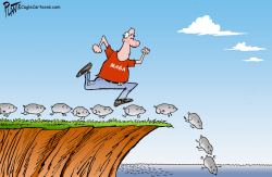 LIKE LEMMINGS TO THE SEA by Bruce Plante