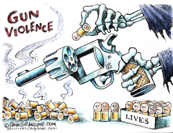USA GUN VIOLENCE by Dave Granlund