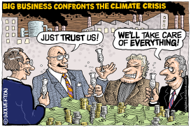 BIG BUSINESS AND CLIMATE by Monte Wolverton