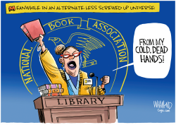 IN A WORLD WHERE THEY DIDN'T BAN BOOKS by Dave Whamond