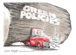 GREEN POLICIES HURTING THE ECONOMY by Dick Wright