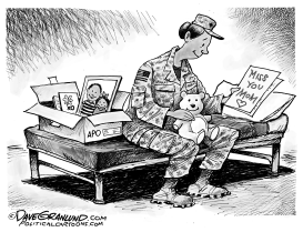 MILITARY MOMS OVERSEAS by Dave Granlund