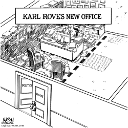 KARL ROVE'S NEW OFFICE by R.J. Matson